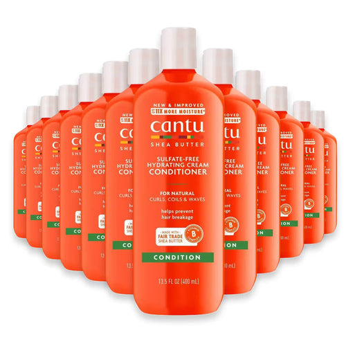 Cantu Sulfate-Free Hydrating Cream Conditioner with Shea Butter – 13.5 oz - 12 Pack