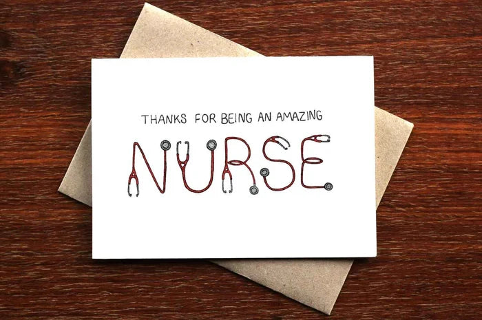 Card for a Nurse - Thank You - THE NONSENSE MAKER