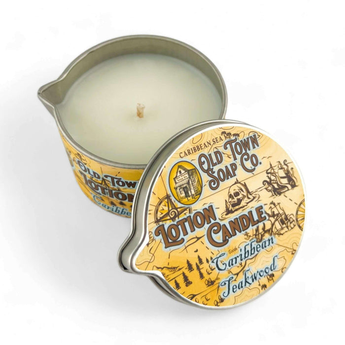 Caribbean Teakwood Lotion Candle - Old Town Soap Co.