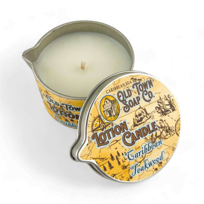 Caribbean Teakwood Lotion Candle - Old Town Soap Co.