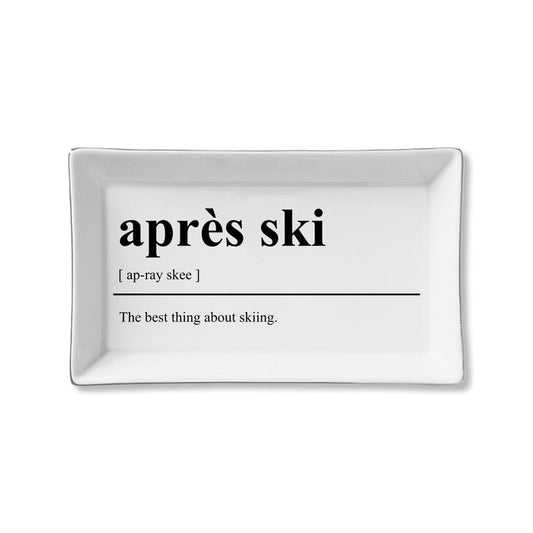 Ceramic Tray-Apres Ski