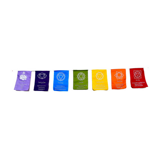 Chakra Wellbeing Prayer Flag - Large