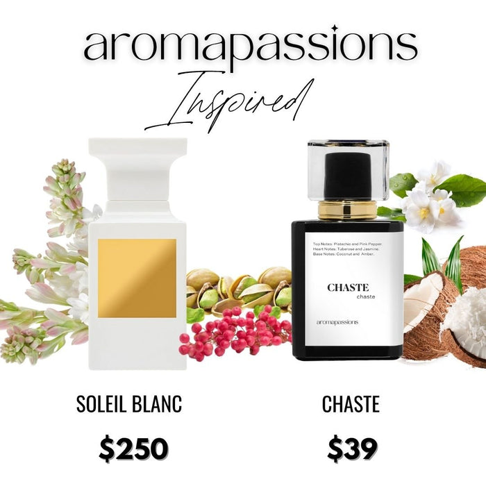 CHASTE | Inspired by TOM FORD SOLEIL BLANC | Soleil Blanc Dupe Pheromone Perfume - aromapassions