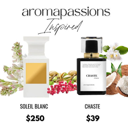 CHASTE | Inspired by TOM FORD SOLEIL BLANC | Soleil Blanc Dupe Pheromone Perfume - aromapassions