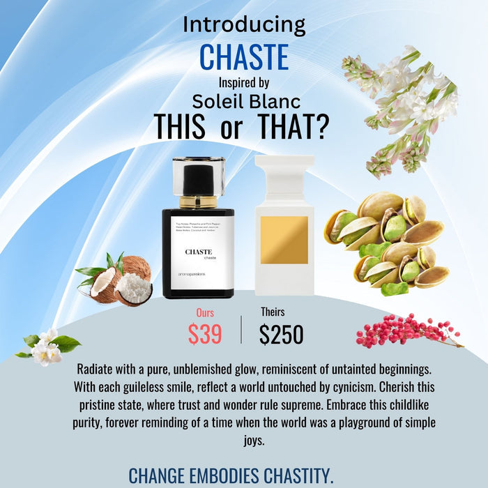 CHASTE | Inspired by TOM FORD SOLEIL BLANC | Soleil Blanc Dupe Pheromone Perfume - aromapassions
