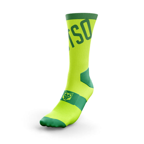 Chaussettes cyclisme hautes - Fluo Green