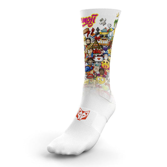 Chaussettes sublimées - Emoji Big Wave