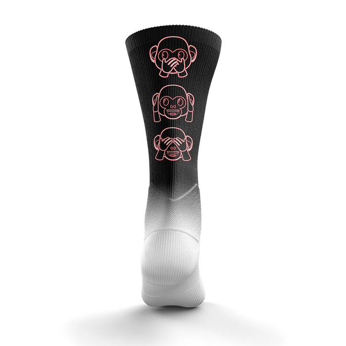 Chaussettes sublimées - Emoji Monkey Neon