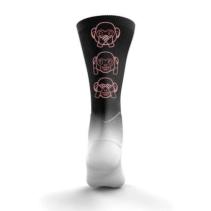 Chaussettes sublimées - Emoji Monkey Neon