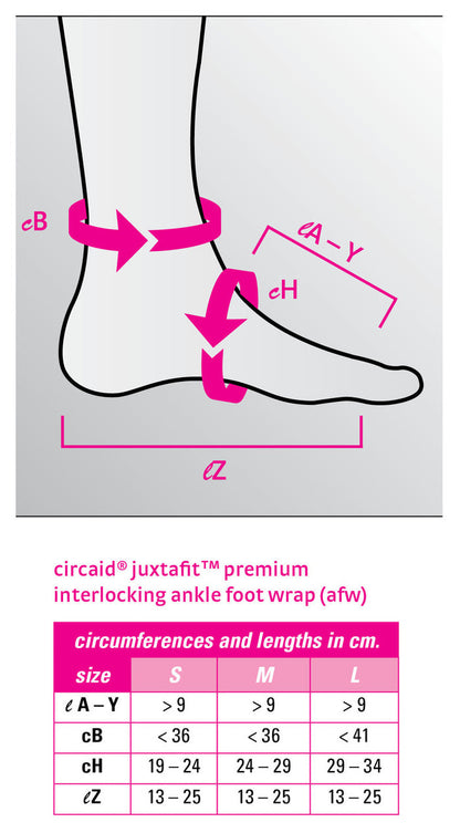 CircAid Juxtafit Premium Interlocking Ankle-Foot Wrap