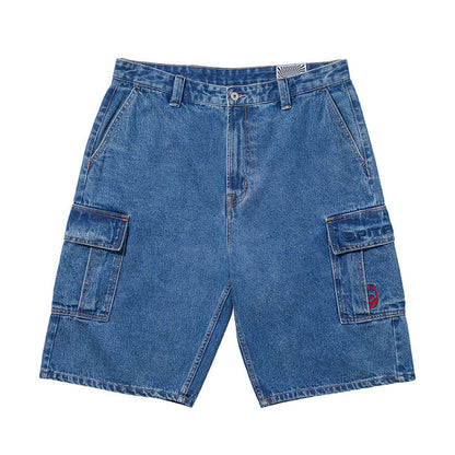 Classic 87' Denim Cargo Short (Light Stone Wash) (S)