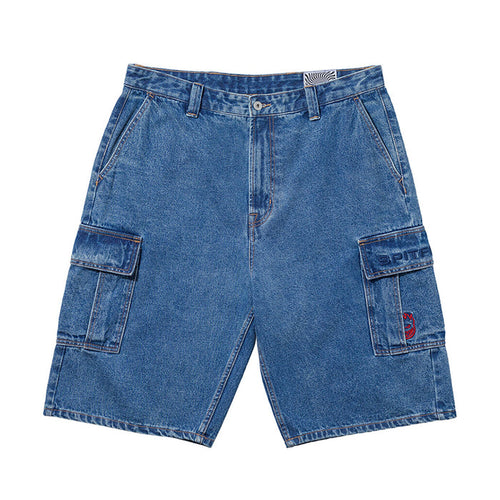 Classic 87' Denim Cargo Short (Light Stone Wash) (S)