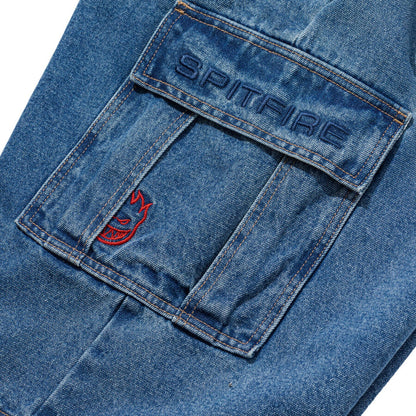 Classic 87' Denim Cargo Short (Light Stone Wash) (S)