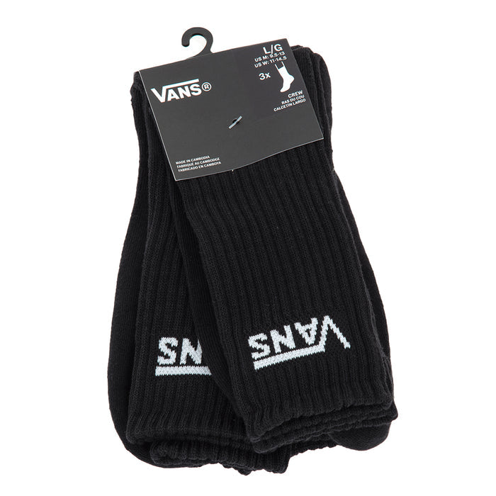 Classic Crew Socks 3-Pack (Black) VBU