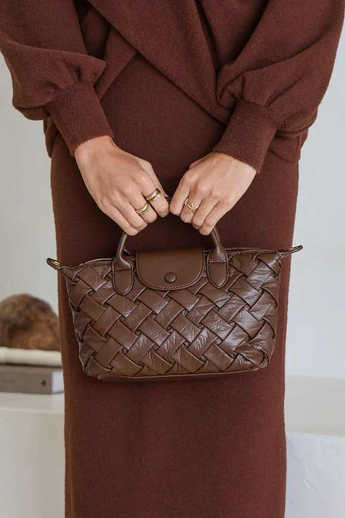 Classic Platted Crossbody Bag