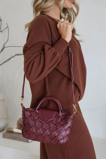 Classic Platted Crossbody Bag