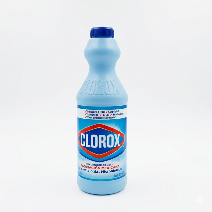 Clorox bottle on a white background