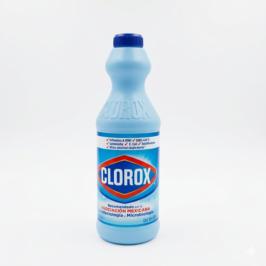 Clorox bottle on a white background
