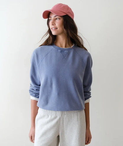 Cloud 9 Fleece Reversible Crewneck Faded Denim