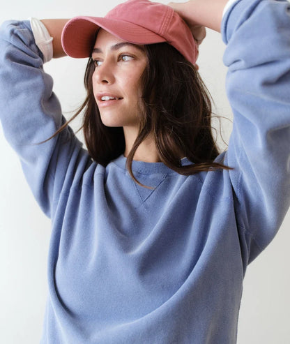 Cloud 9 Fleece Reversible Crewneck Faded Denim