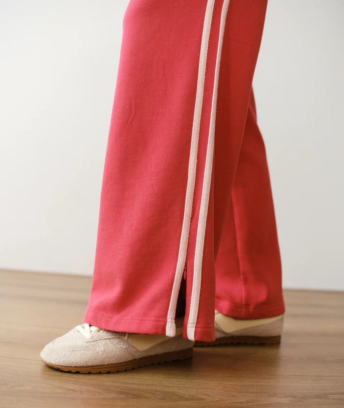 Cloud 9 Fleece Track Pant Faded Ruby