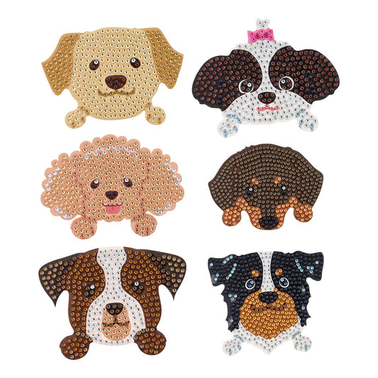 Coasters - Dogs - Diamond Art Club DIY Kit