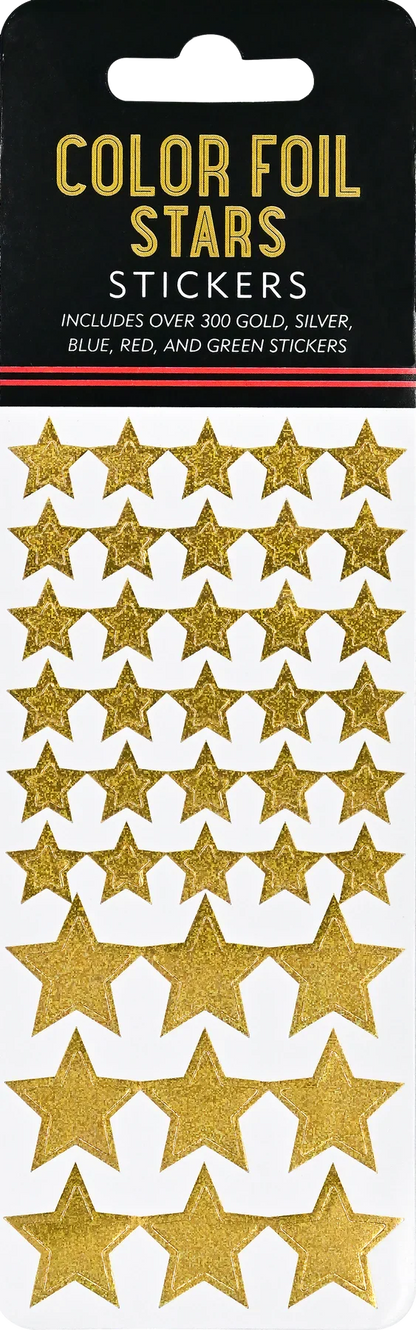 Color Foil Stars Stickers