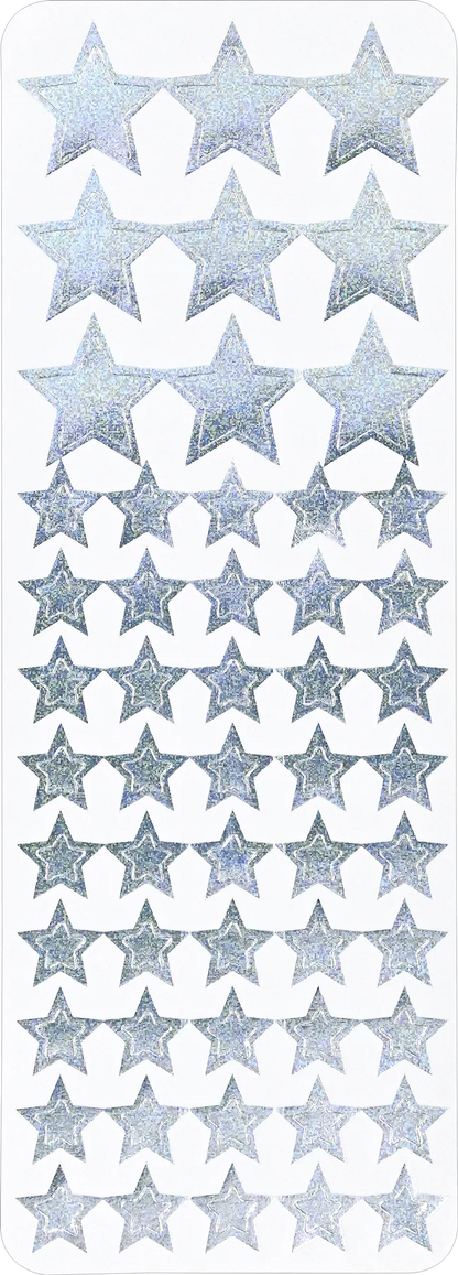 Color Foil Stars Stickers