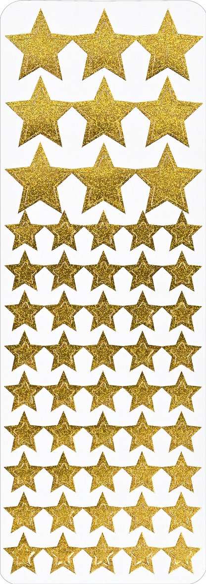 Color Foil Stars Stickers