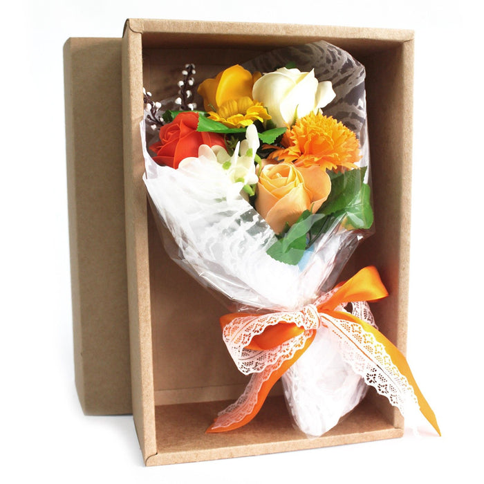 Colorful Flower Bouquet Soap Roses and Carnations Scented, Handmade, Dissolving Bath Treats