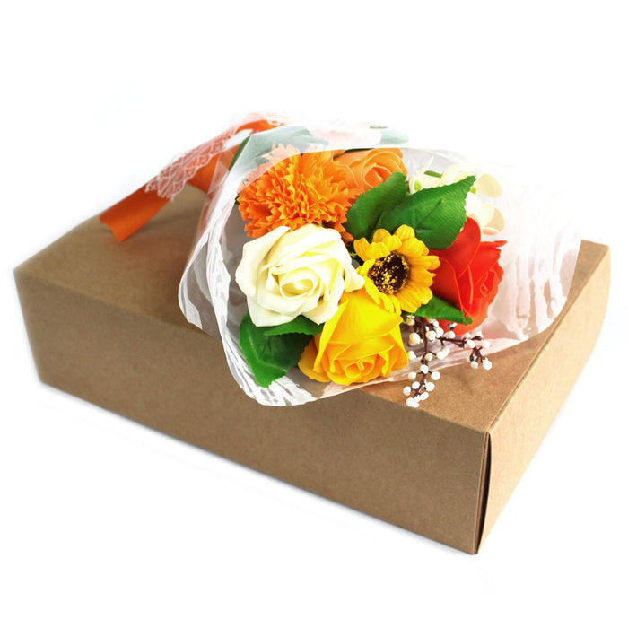 Colorful Flower Bouquet Soap Roses and Carnations Scented, Handmade, Dissolving Bath Treats