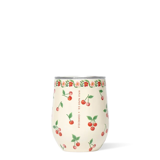 Corkcicle - Rifle Paper Stemless Cup Cherries