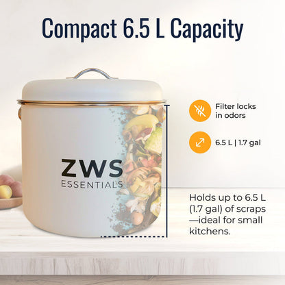 ZWS Essentials Countertop Compost Bin