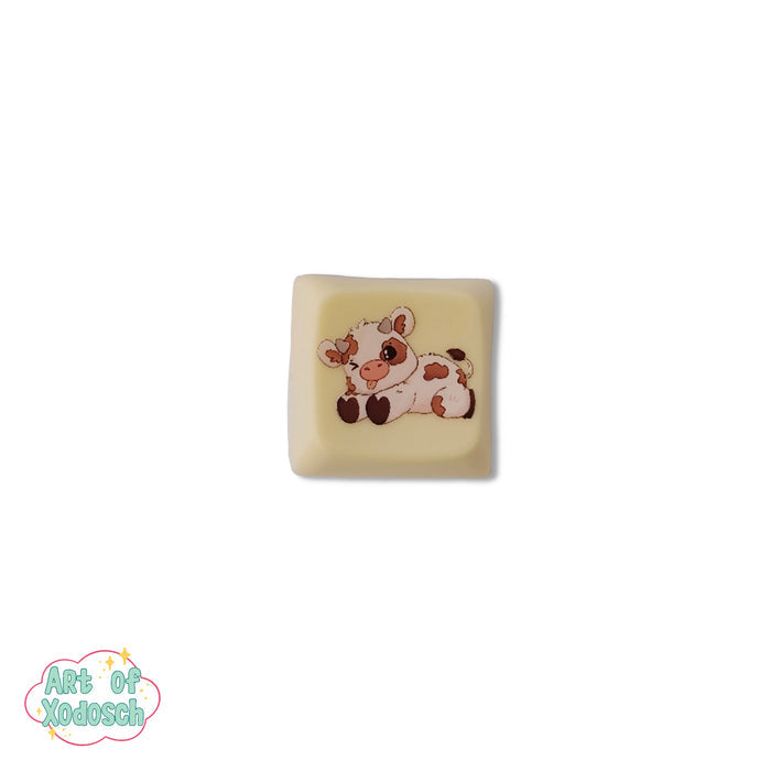 cow yellow key cap