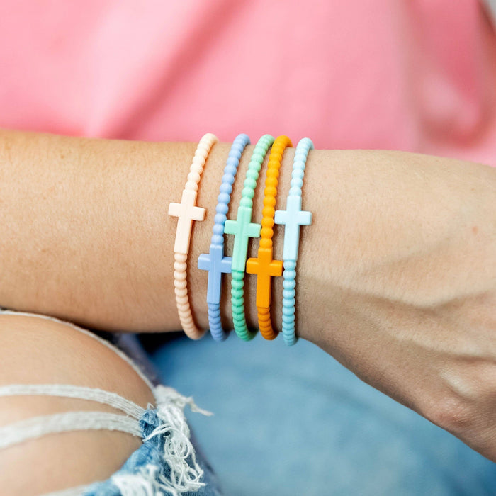 Jesus Bracelets - 5 Packs: Neon / Medium - Olita Gifts & Goods