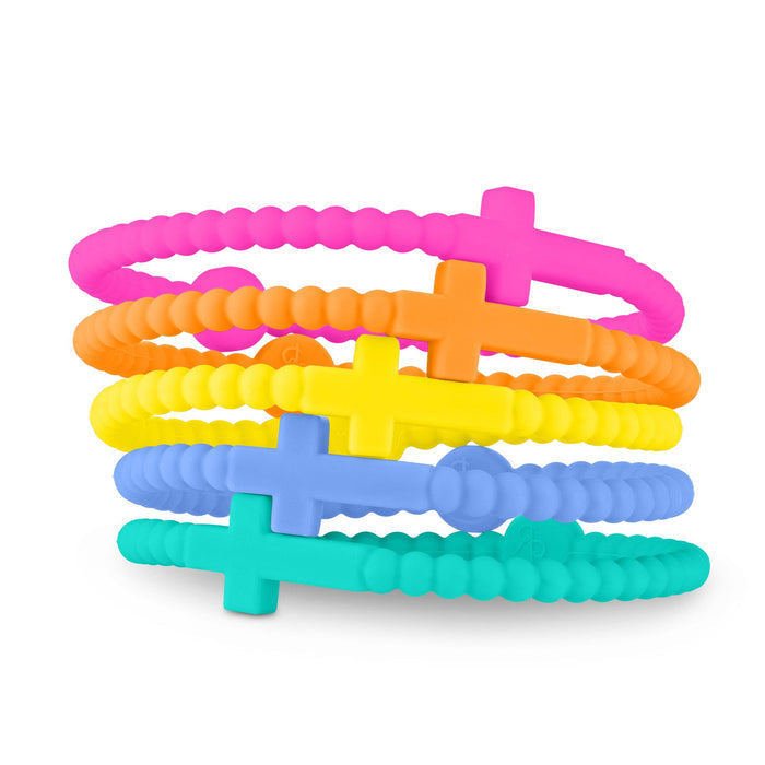 Jesus Bracelets - 5 Packs: Neon / Medium - Olita Gifts & Goods