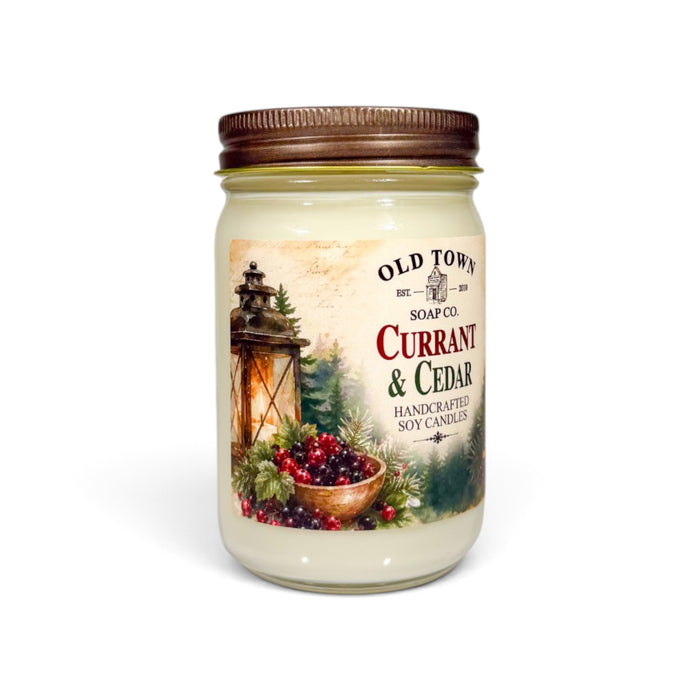 Currant & Cedar 12oz. Candle - Old Town Soap Co.