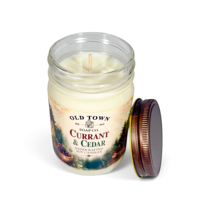 Currant & Cedar 12oz. Candle - Old Town Soap Co.