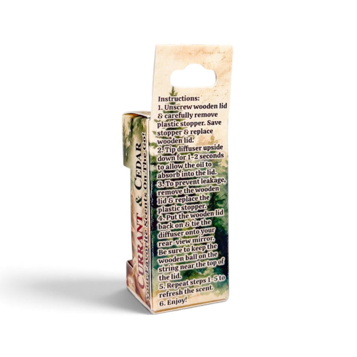 Currant & Cedar Car Diffuser - Old Town Soap Co.