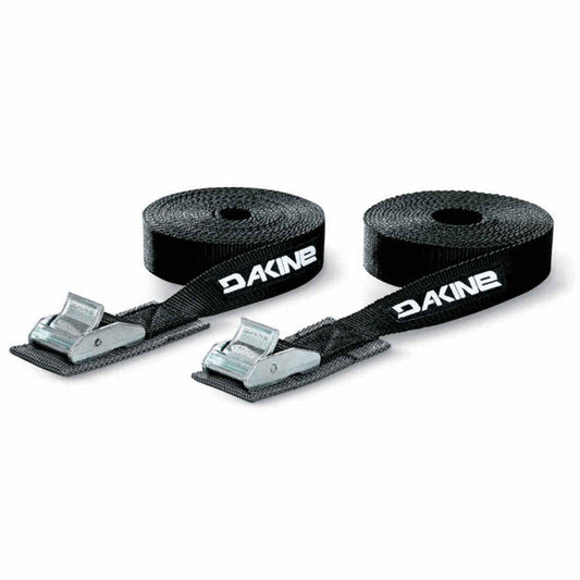 Dakine 12 foot tie down straps, black nylon cam buckle set