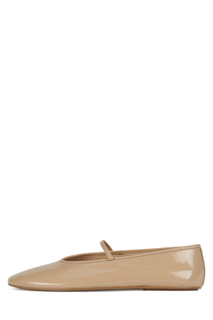 DANCERINA Jeffrey Campbell Flat Beige Patent