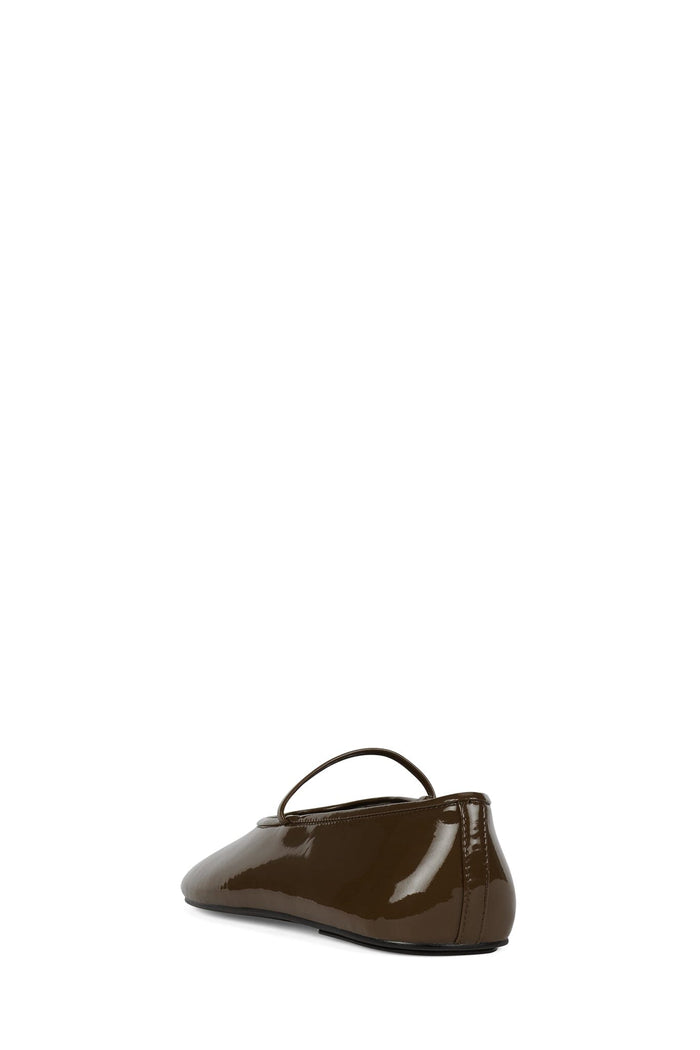 DANCERINA Jeffrey Campbell Flat Brown Patent