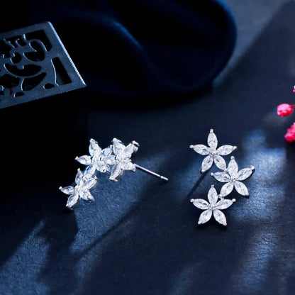 Wedding Jewelry - CZ Bridal Earrings, Bridesmaids Gift