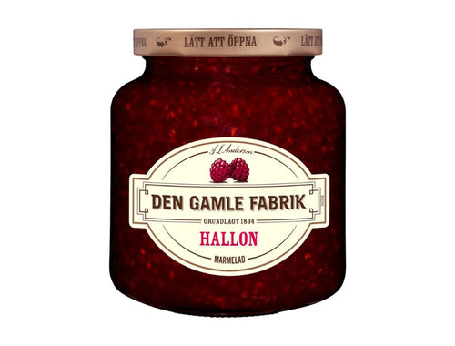 Den Gamle Fabrik Raspberry Marmalade 380g (13.40 oz) – Authentic Danish Raspberry Preserve