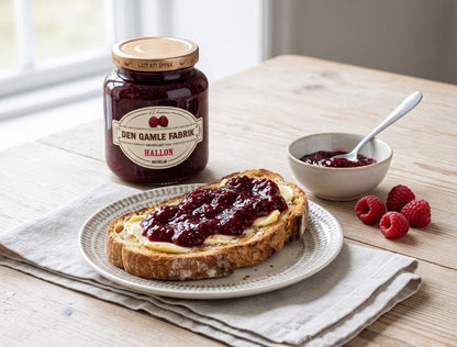 Den Gamle Fabrik Raspberry Marmalade 380g (13.40 oz) – Authentic Danish Raspberry Preserve