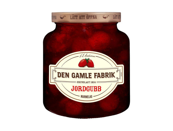 Den Gamle Fabrik Strawberry Marmalade 380g (13.40 oz) – Authentic Danish Strawberry Preserve