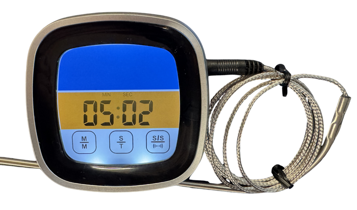 Digital Probe Thermometer with Wired Probe and Touchscreen