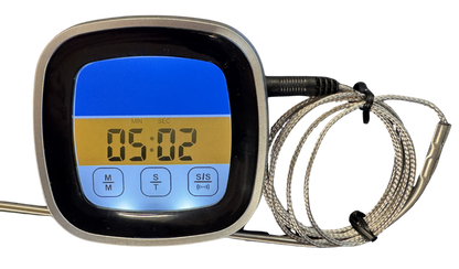 Digital Probe Thermometer with Wired Probe and Touchscreen