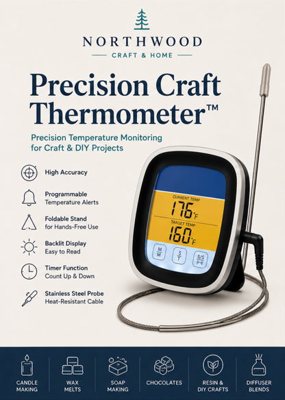 Digital Probe Thermometer with Wired Probe and Touchscreen