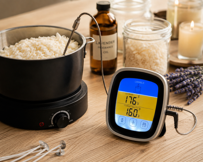 Digital Probe Thermometer with Wired Probe and Touchscreen